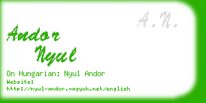 andor nyul business card